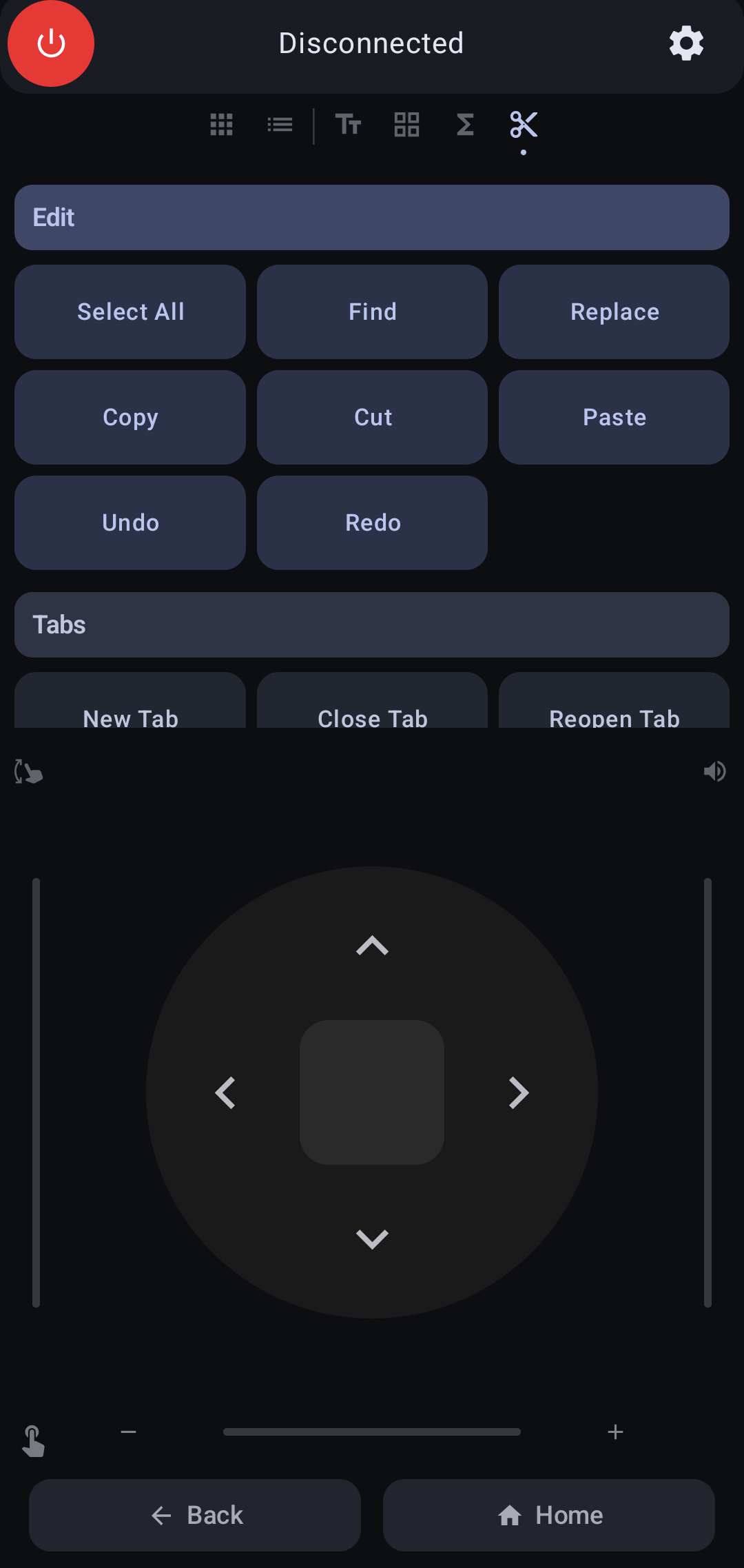 Keyboard Shortcuts page